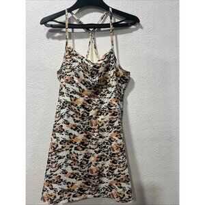 Calia Performance Animal Print Dress Medium Shorts Under golf beach